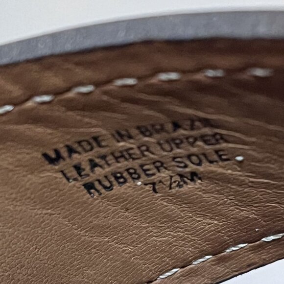 Michael Kors Brown Leather 70s Retro "Dizzy" Platform Sandals Chunky Heels 7.5 - Picture 4 of 10